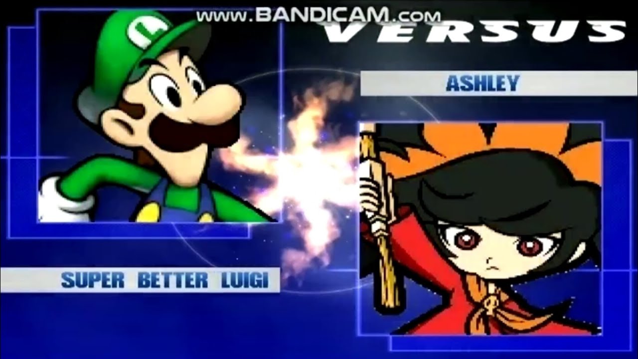 M.U.G.E.N MATCH Super Better Luigi VS Ashley (Updated)