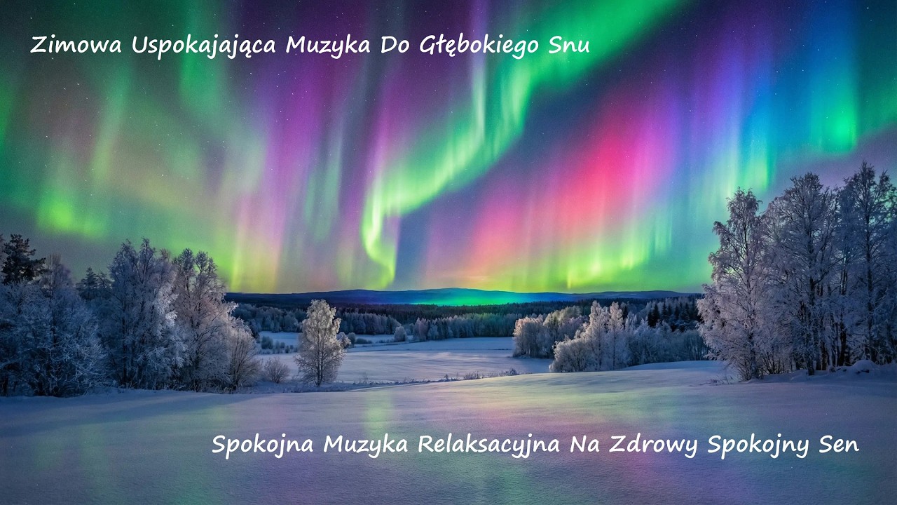 Zimowa Uspokajająca Muzyka Do Głębokiego Snu ♫ Spokojna Muzyka Relaksacyjna Na Zdrowy Spokojny Sen ♫