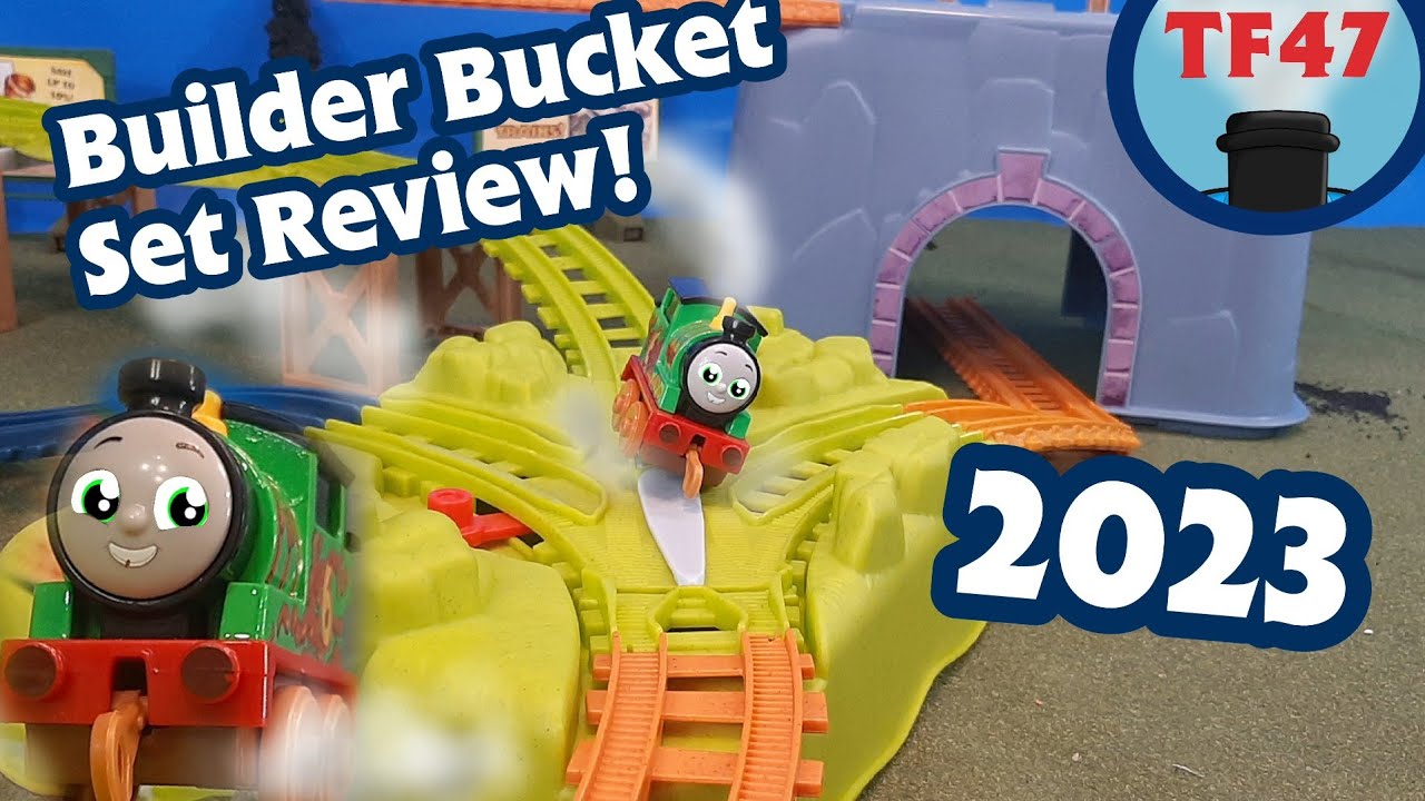 New Thomas AEG Motorized Push Along Percy Build & Connect Track Bucket! TF47 2023 Review For Adults!