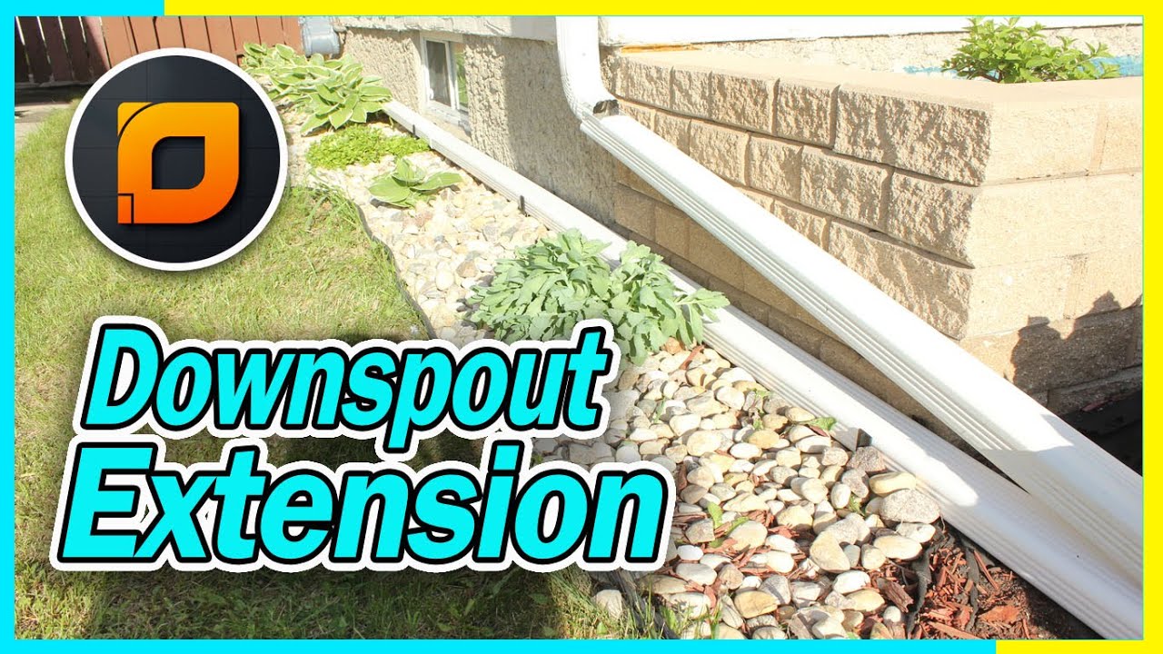 DIY Downspout Extensions Redirect Water Away from Your Home (timelapse) 
