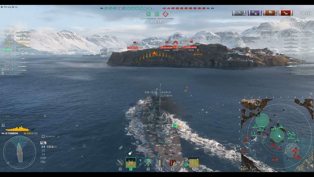 World of Warships 2026. Pommern with Lutjens. Faroe Islands. Randoms.