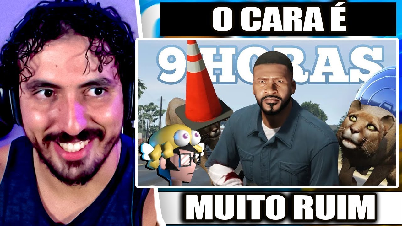 demorei 9 horas nesse desafio do GTA V | Leozin React