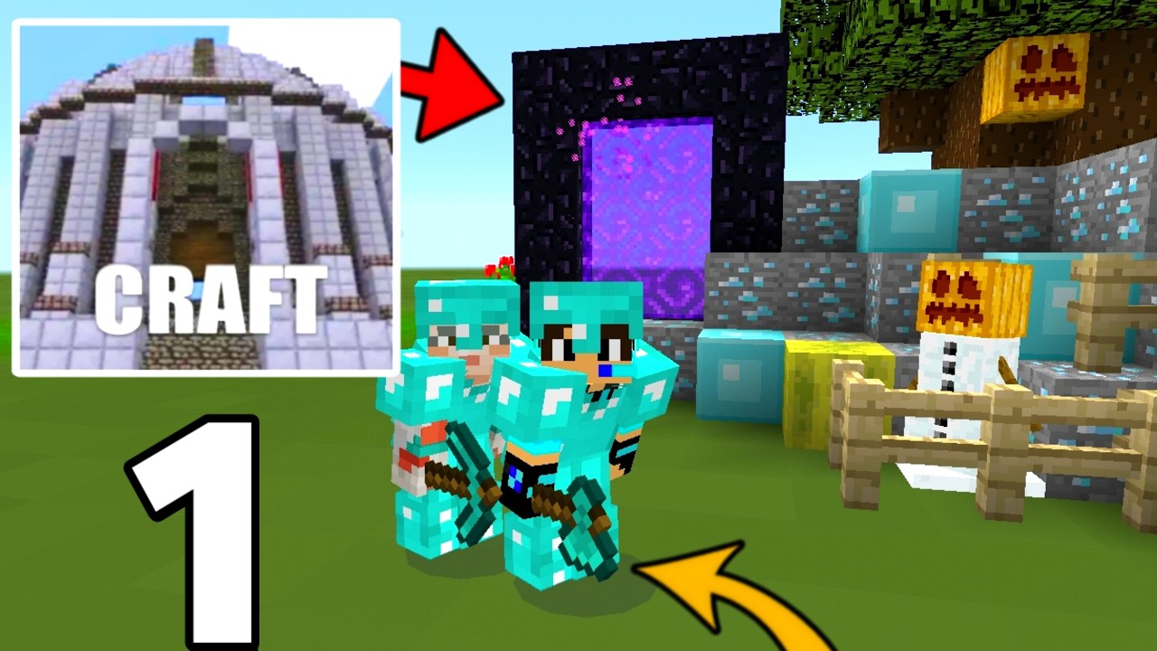 Minicraft Flat World Extra - Nether portal | New Multiplayer Survival Series In Minicraft