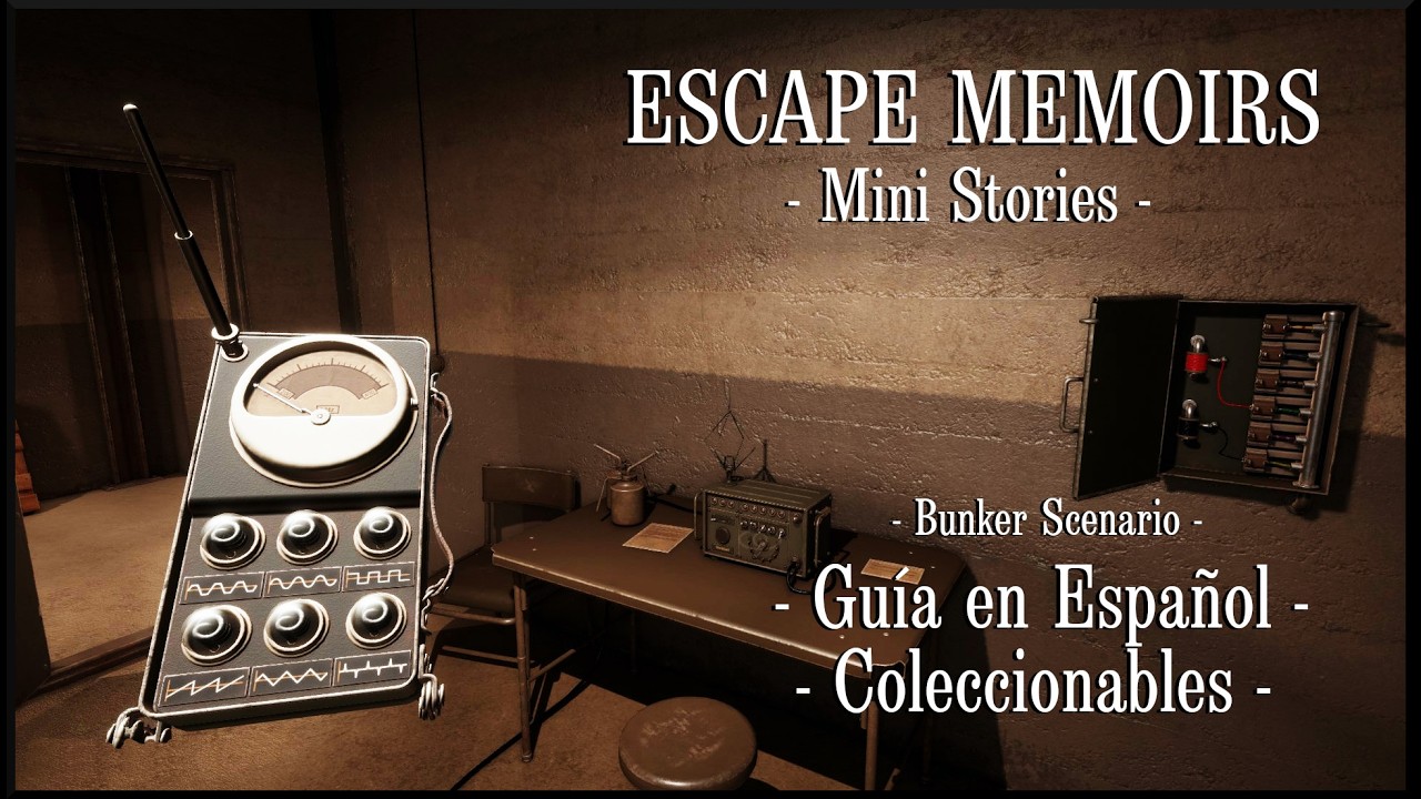 Escape Memoirs: Mini Stories - GUIA en ESPAÑOL + Coleccionables - BUNKER Escenario - Juego Ingenio
