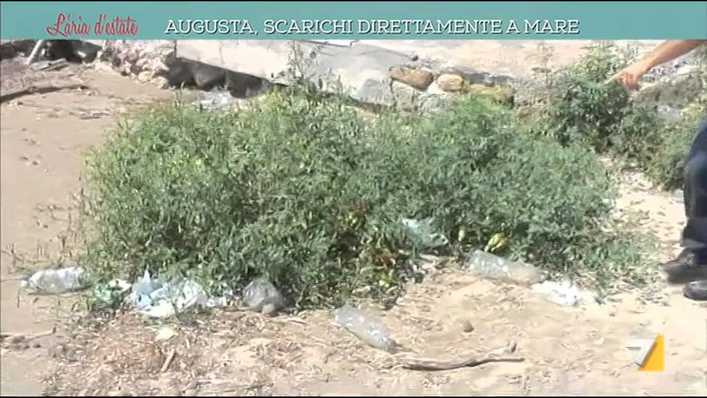 Augusta, scarichi direttamente a mare