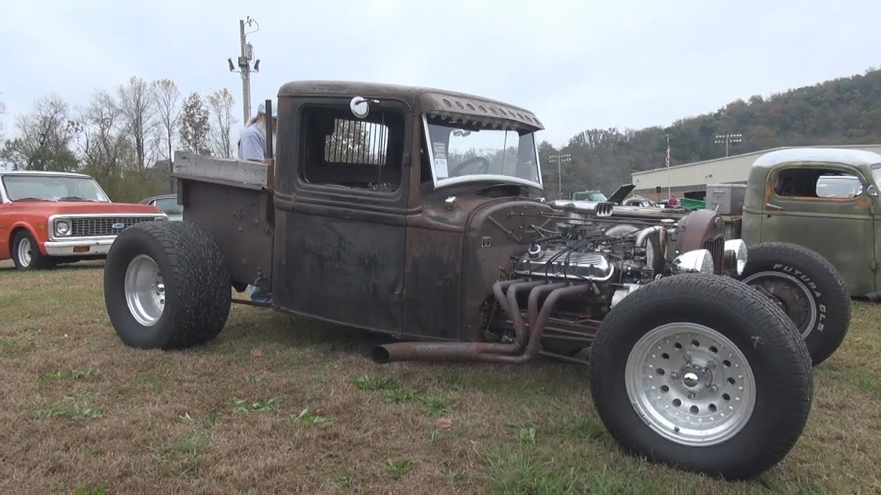 1932 Ford Rat Rod Pickup Truck - Horsepower By The River Car Show