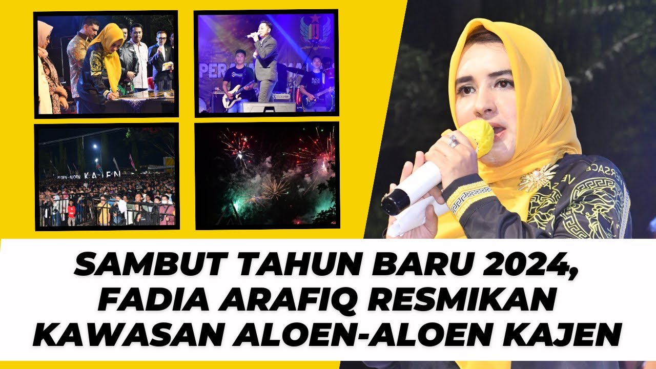 Sambut Tahun Baru 2024, Fadia Arafiq Resmikan Kawasan Aloen-Aloen Kajen
