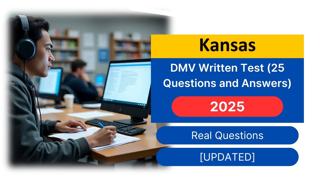 Kansas DMV Written Test 2025 (25 Questions and Answers)