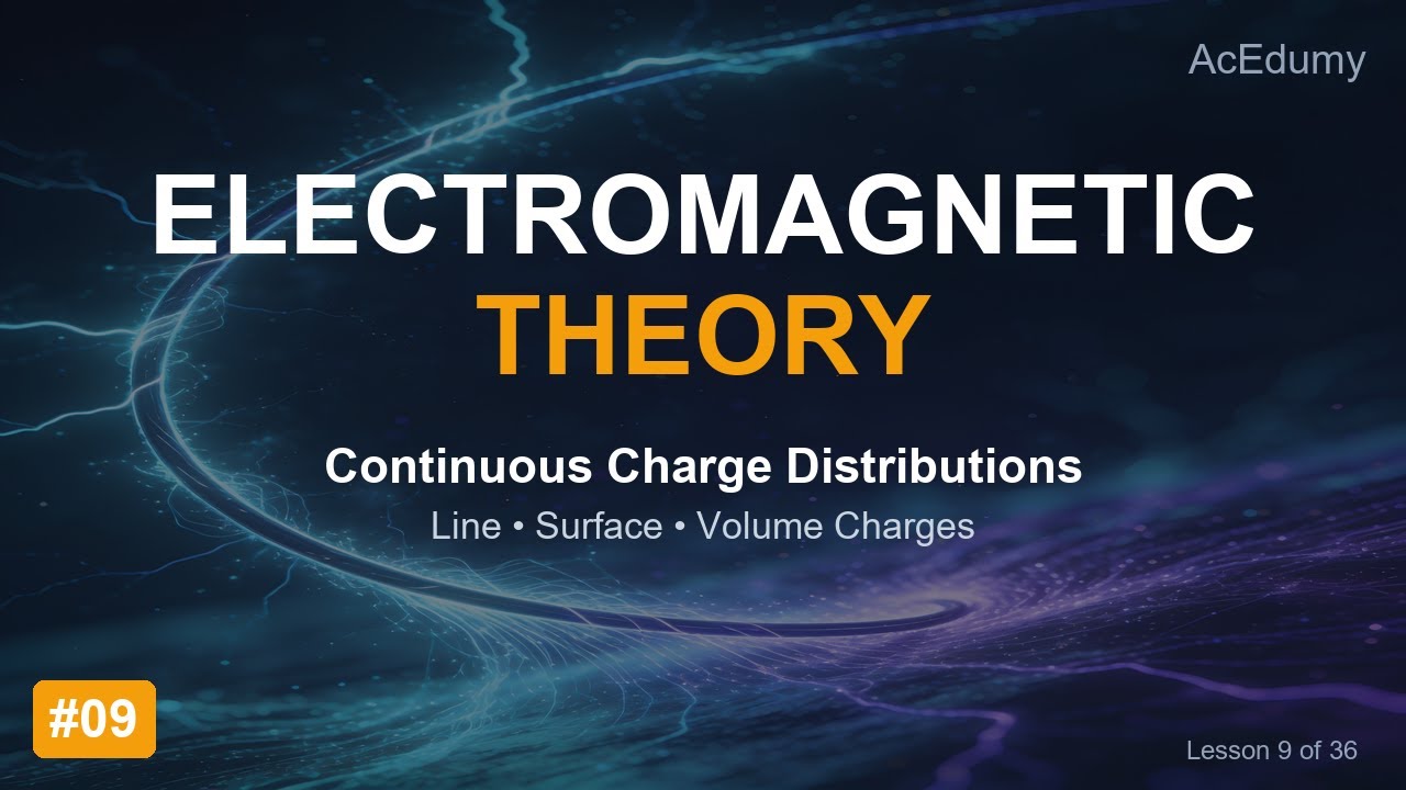 Electromagnetic Theory Lesson 9 (v2) Continuous Charge Distributions & E Field