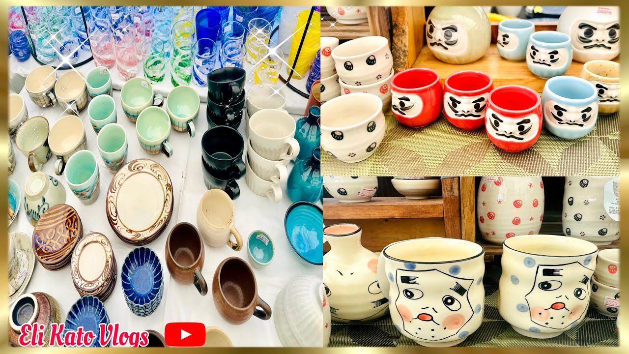 Japan Glassware Plates & Figurine Shopping Day in Hamamatsu /Eli Kato Vlogs #shopping #japanvlog 