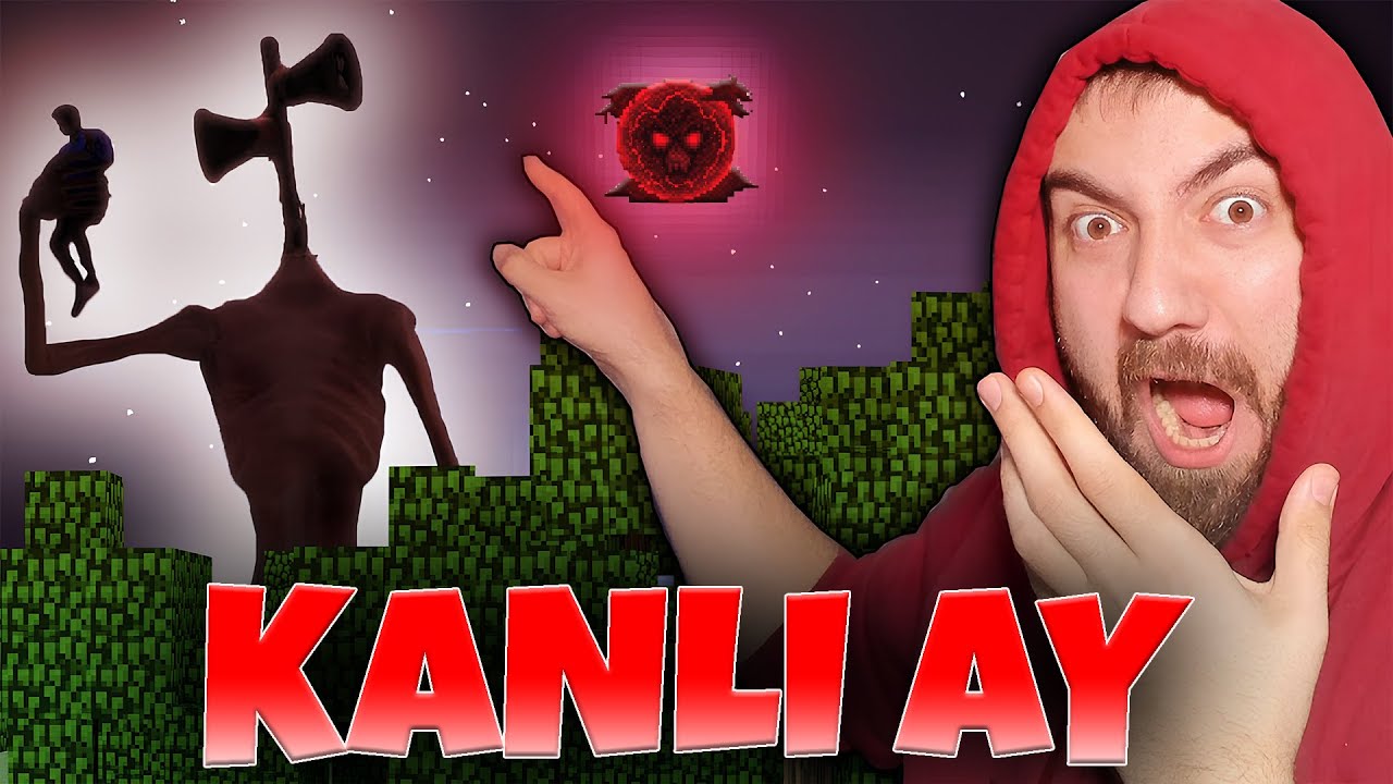 SİREN KAFA EVİMİZE SALDIRDI | MİNECRAFT KANLI AY SURVİVAL #2 | HAN KANAL GİTARİSTV