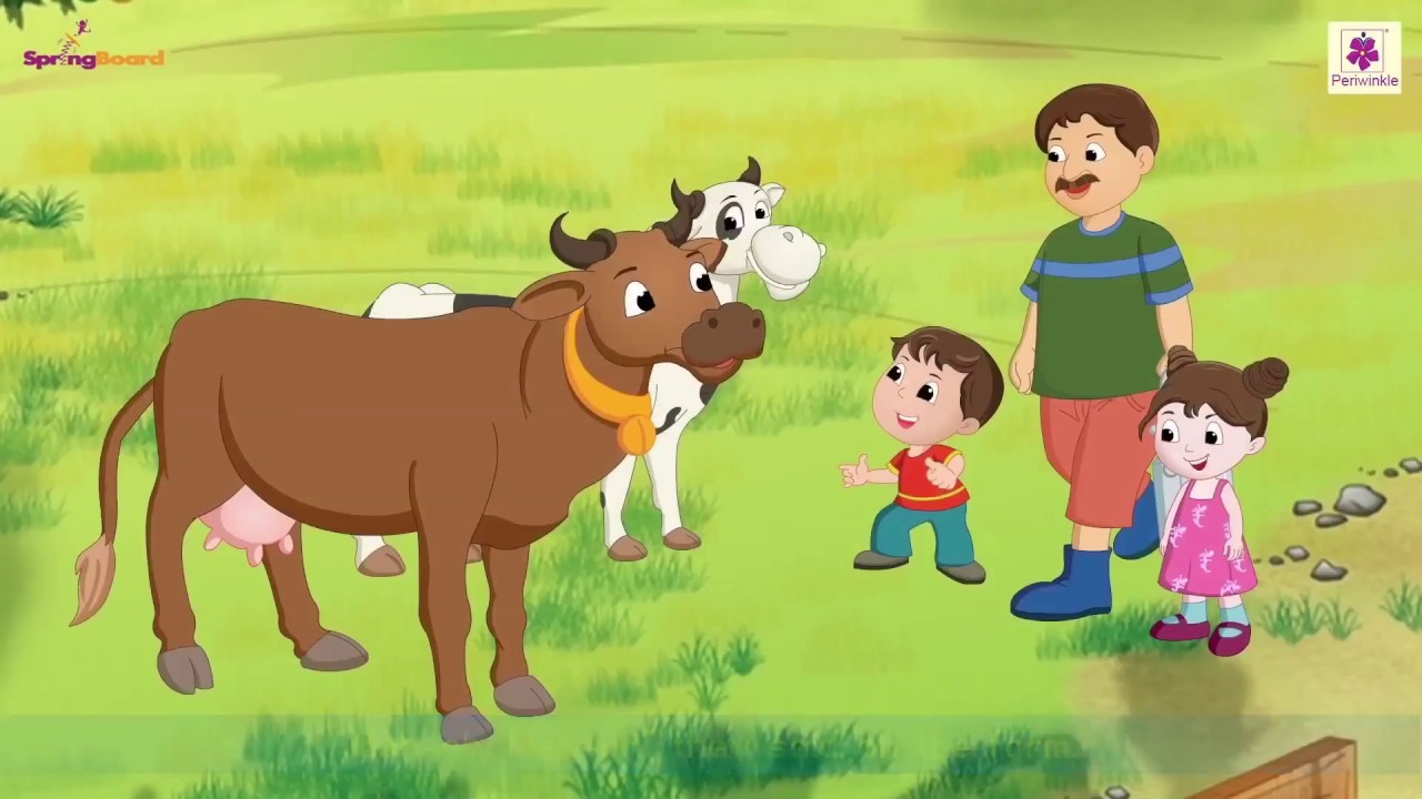 Uncle&rsquo;s Farm | Learn about Domestic Animals | Nursery Rhymes for Children | Kids Songs by Periwinkle