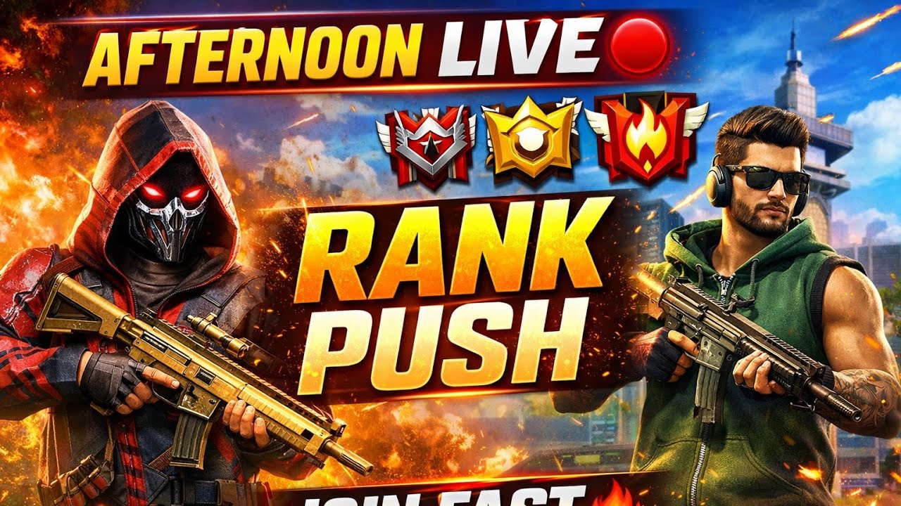 FREE FIRE LIVE 🔴 RANK PUSH | MOBILE PLAYER | ROAD TO 200 SUBS 🔥#ungraduategamer