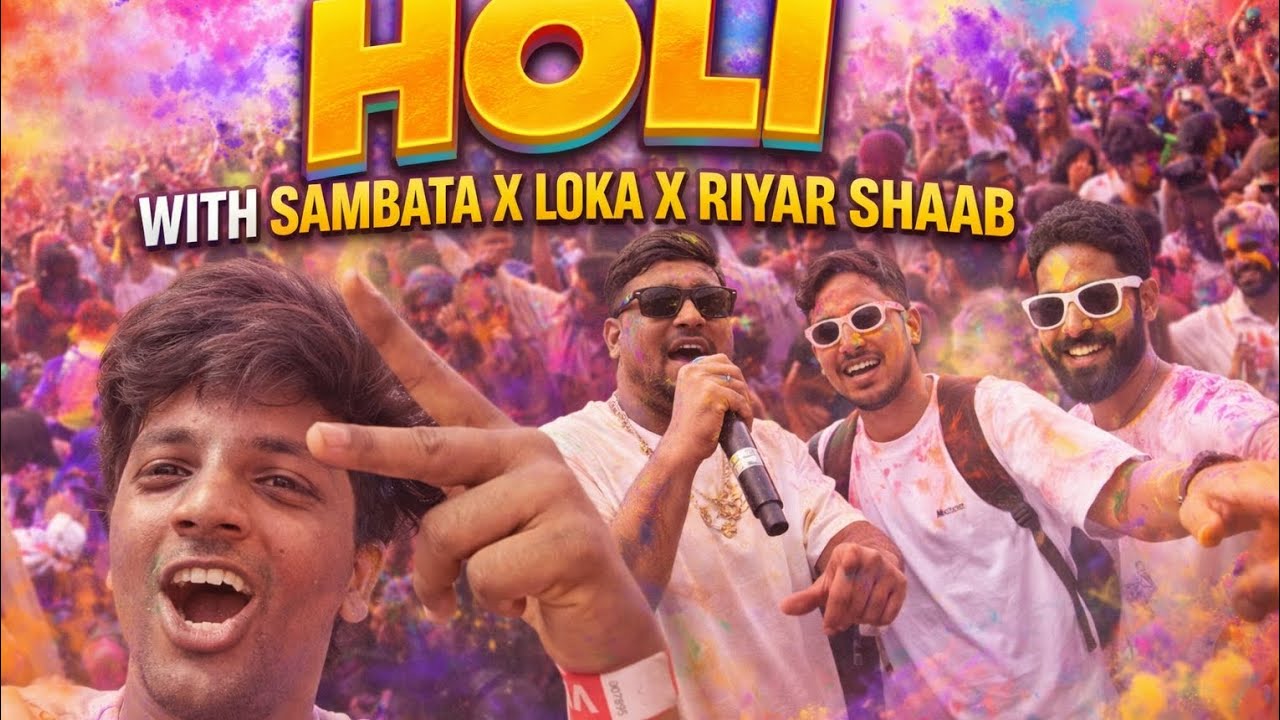 Holi 2026 with Sambata x Loka x Riyaar Saab | Craziest Holi Festival Ever! 🎤Thane&rsquo;s Biggest Holi  
