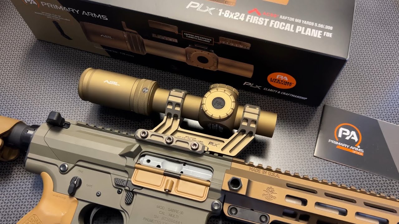 Primary Arms PLxC 1-8x24 FFP - ACSS Raptor M8