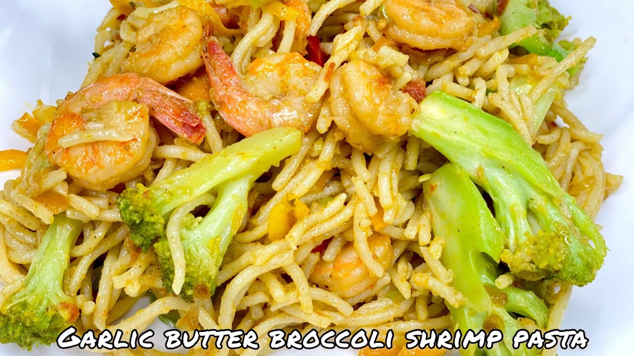 The Best Garlic Butter Broccoli Shrimp Pasta Recipe💯 Simple, Delicious Recipe in Fifteen Minutes!