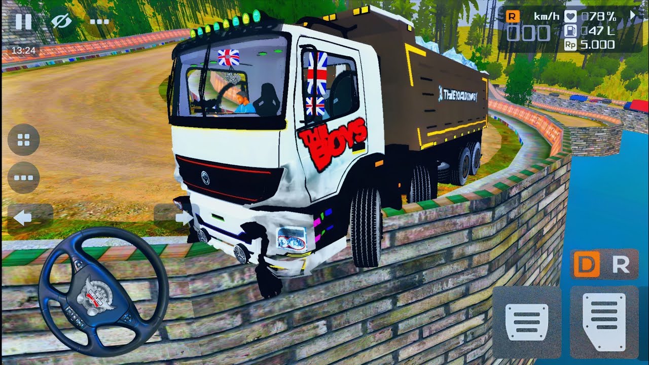 ☠️ Indian Bharat Benz Overload Transporting 💯| Nilgiri Extreme Hills Map Mods 🎮 BUSSID 2026