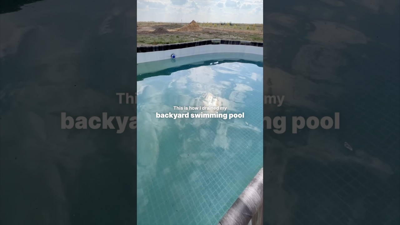 EASY Draining of My Costco Pool!