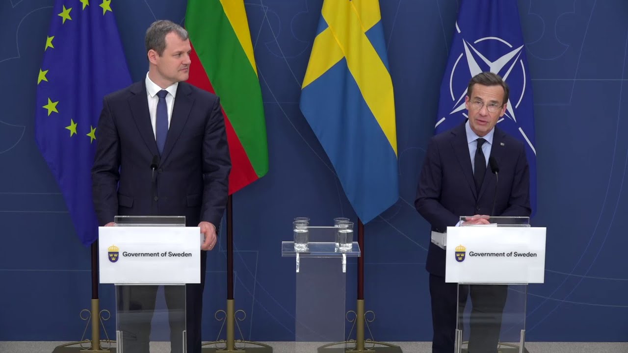 Ulf Kristersson to receive Lithuania’s Prime Minister