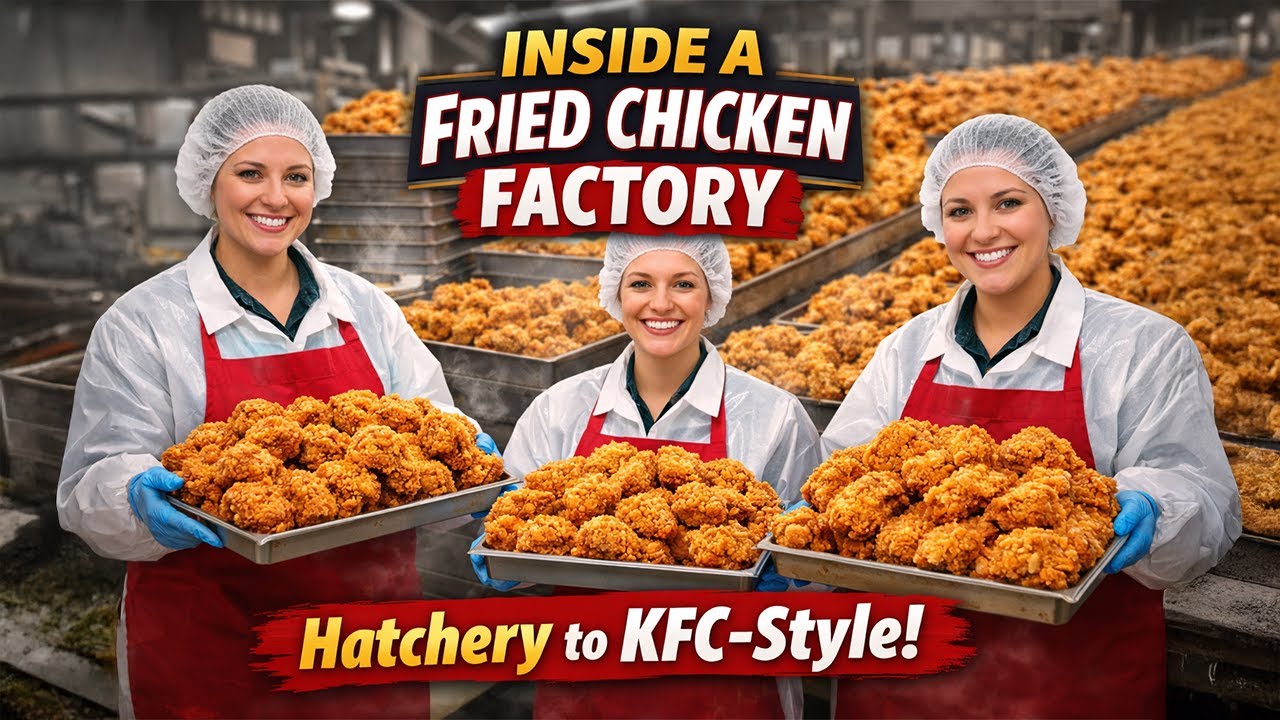 Inside a Fried Chicken Factory – From Hatchery to KFC-Style Crispy Chicken (Full Process)