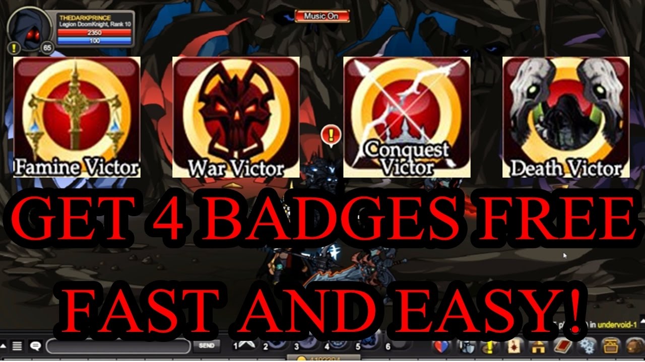 [AQW] COMO PEGAR 4 BADGES (ACHIEVEMENT) FREE /UNDERVOID NO ANIVERS&Aacute;RIO DO DAGE!