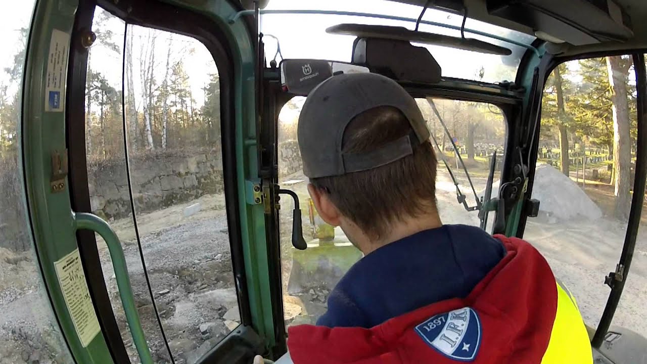 Ripping some asphalt and making room for curbstones