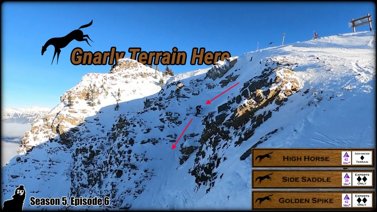 Kicking Horse is GNARLY! Skiing chutes ABOVE THE CLOUDS! - Banff Series Day 3 (Season 5, Episode 6)