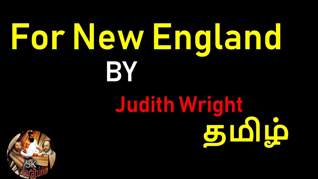 For New England by Judith Wright