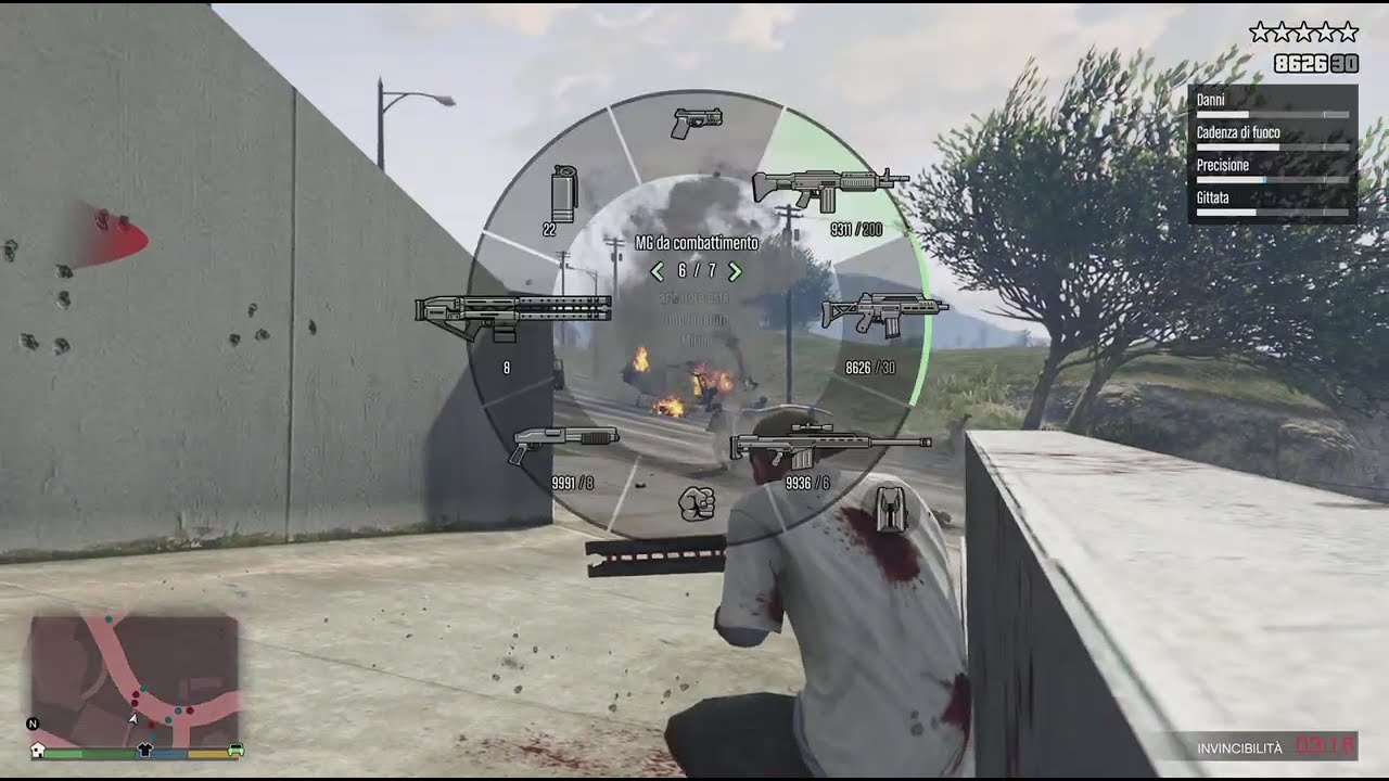 GTA 5 - Franklin's Ballas Rampage + Five Star Escape.