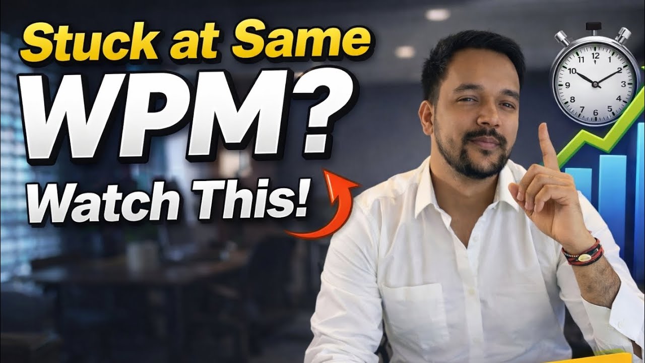 How to go from 30 WPM to 60+ WPM? Must Watch!