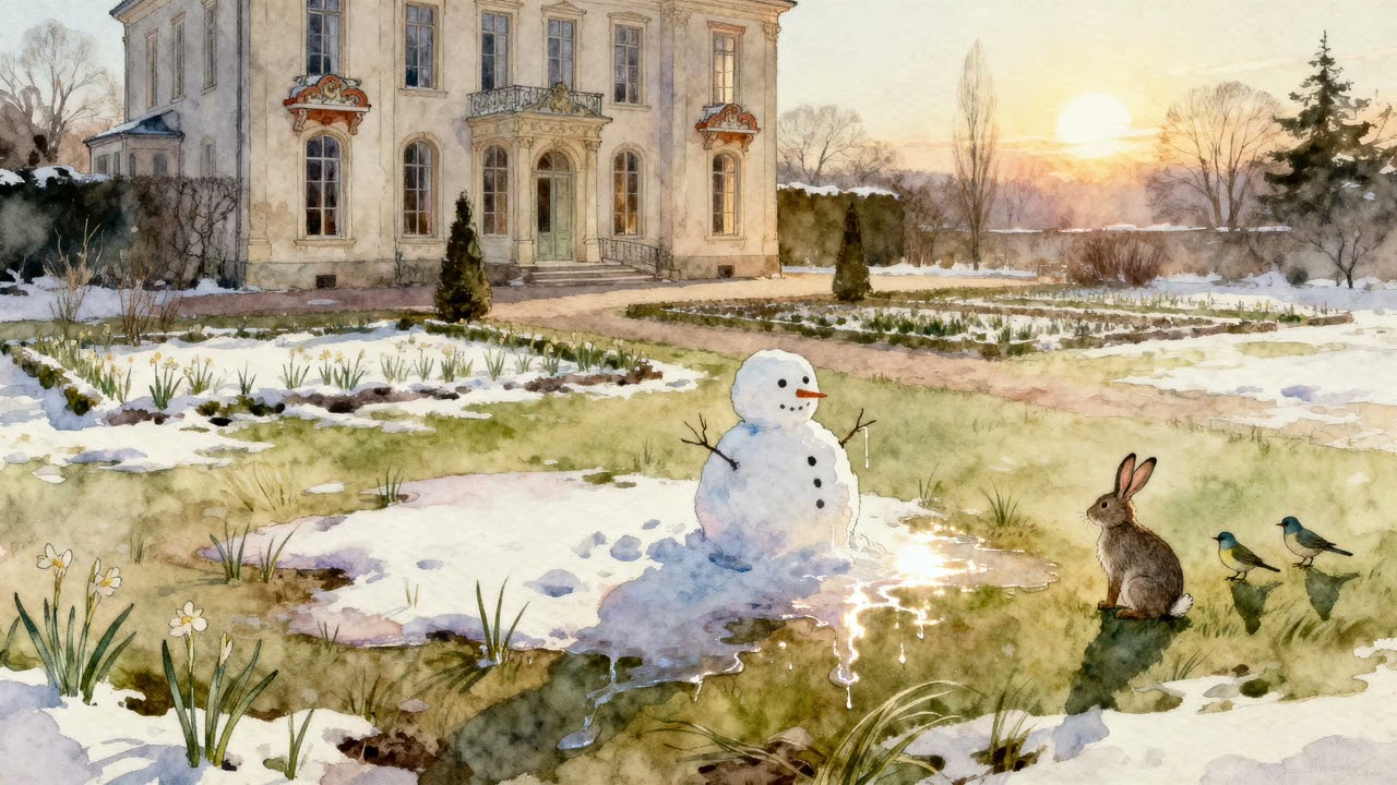 The Snowman’s Last Sunset | Deep Focus & Spring Flow at the Manor