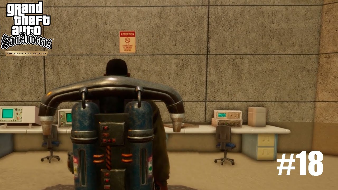 INVADINDO A ÁREA 51 PRA ROUBAR UM JETPACK  | GTA San Andreas Definitive Edition
