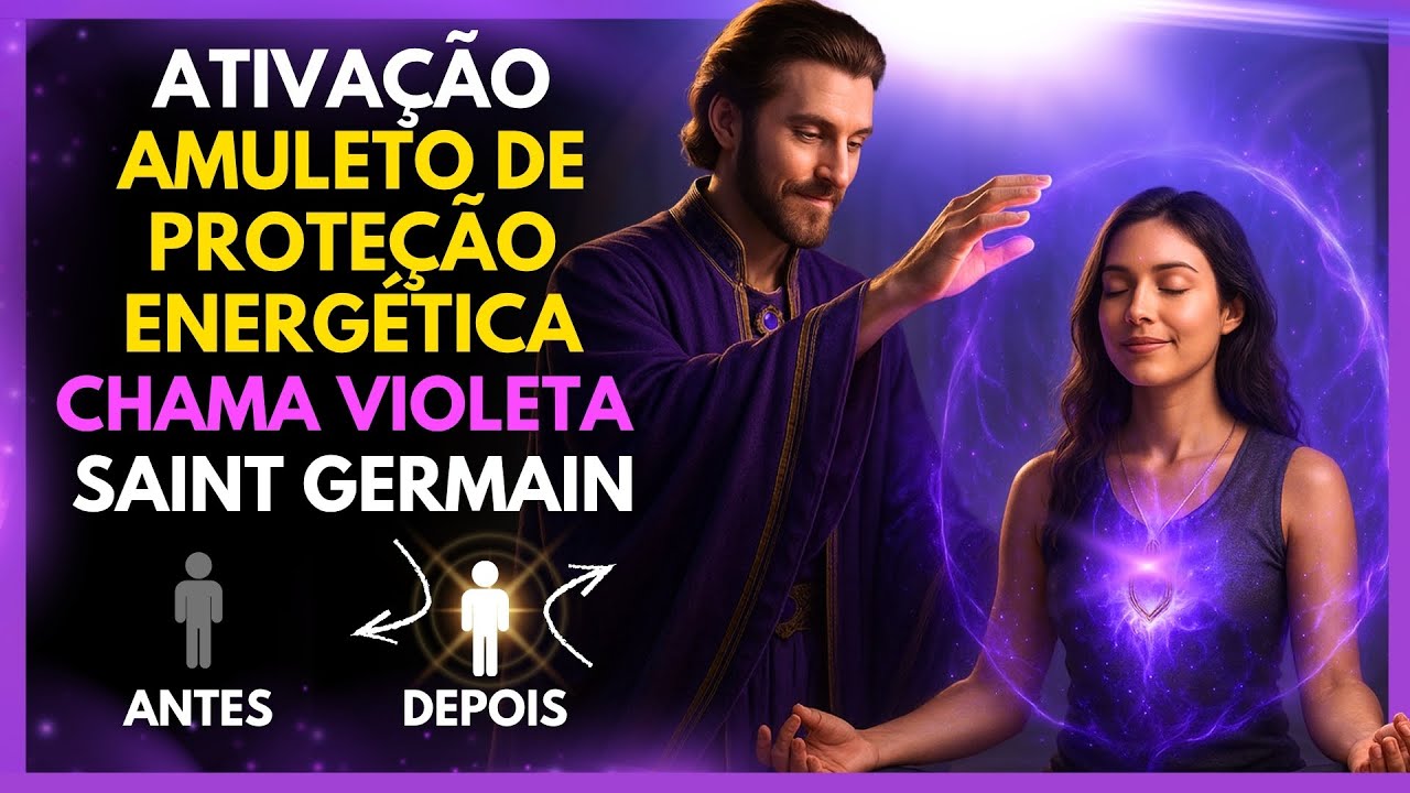 ATIVE AGORA o AMULETO de Proteção de Saint Germain 🔮💜 Poder da Chama Violeta