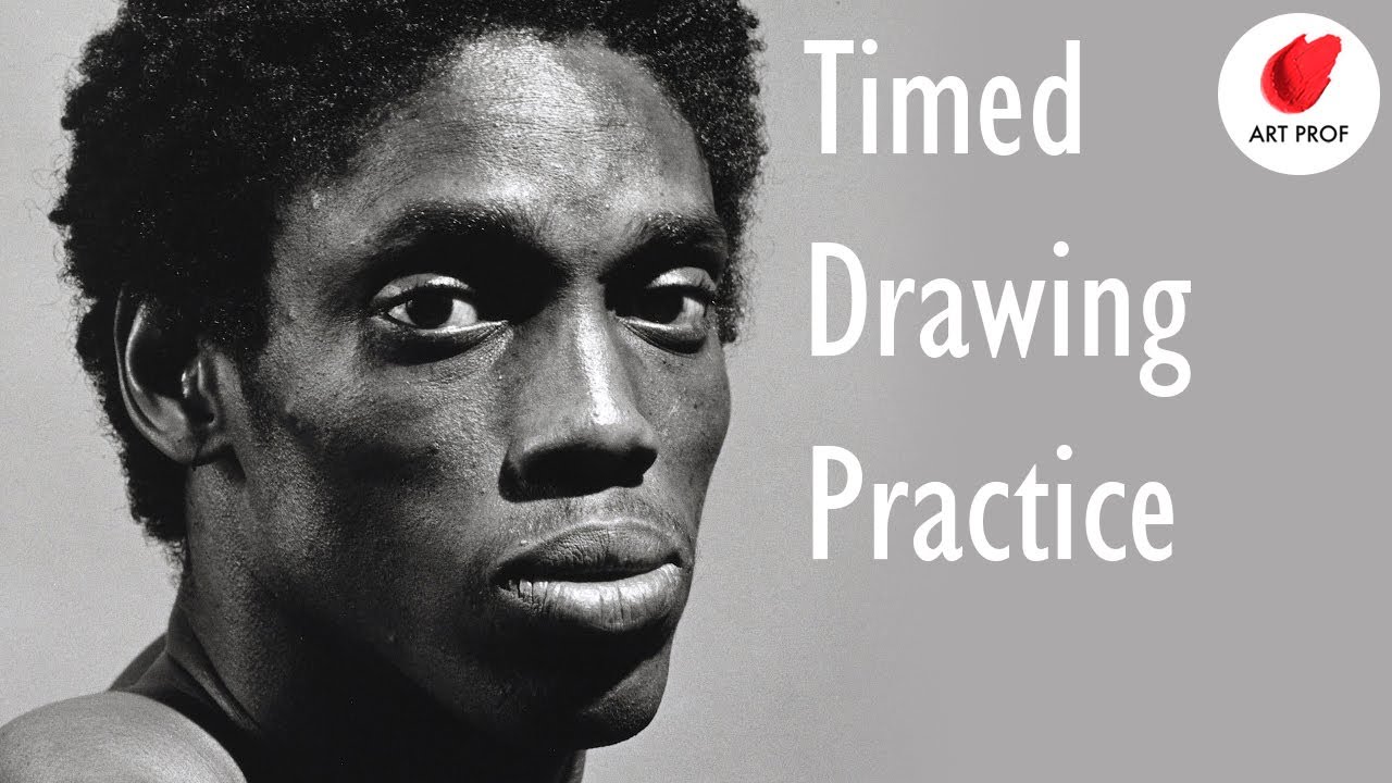 Timed Drawing: Portrait Practice, 10 min. Poses