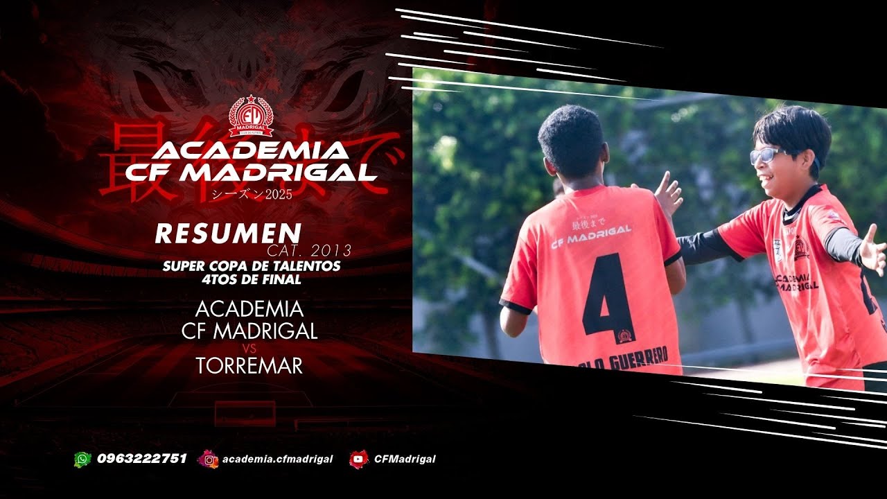 Academia CF Madrigal vs Torremar | #SuperCopaDeTalentos | #CuartosDeFinal | Ctg. 2013