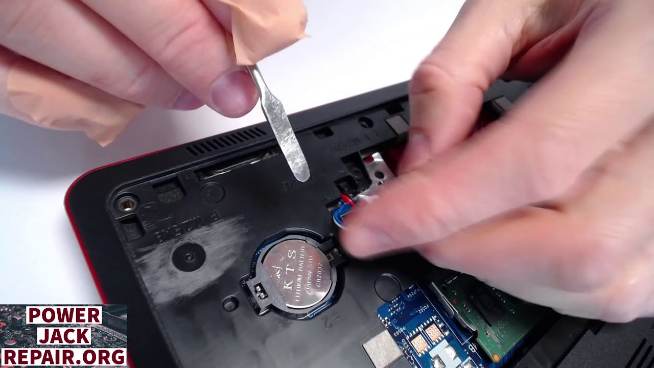 Dell Inspiron 15 5000 series p51f disassembly laptop charge port power jack repair fix taking apart