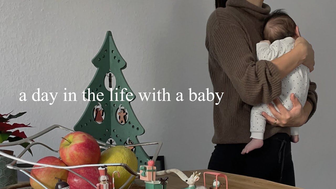 day in the life with a 1 month old baby｜small Christmas shopping at MUJI｜vlog