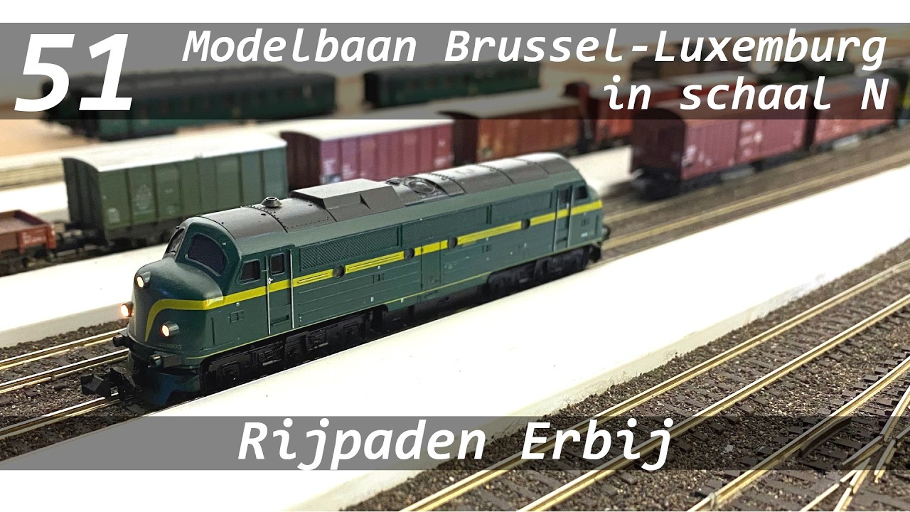Brussel-Luxemburg station in schaal N - deel 51: Rijpaden Erbij