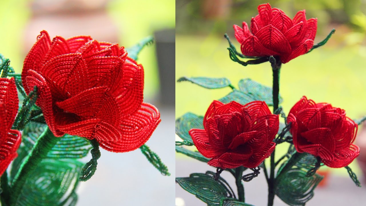 Мастер-класс по созданию французской розы из бисера от Bead Flora Studio