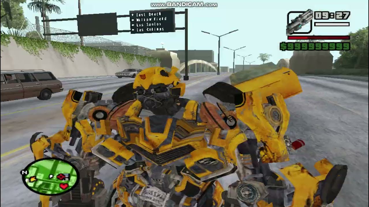 GTA San Andreas Bumblebee Transformers 2007 Mod Update