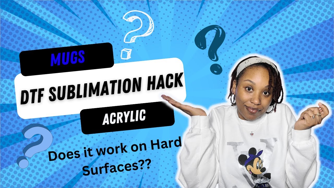DTF Sublimation hack on Hard Surfaces | Mugs and acrylic. Does is work?