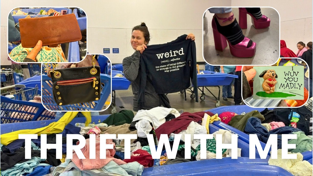 MARATHON Thrift With Me at the Portland, OR Goodwill Outlet Bins *we stayed open till close!*