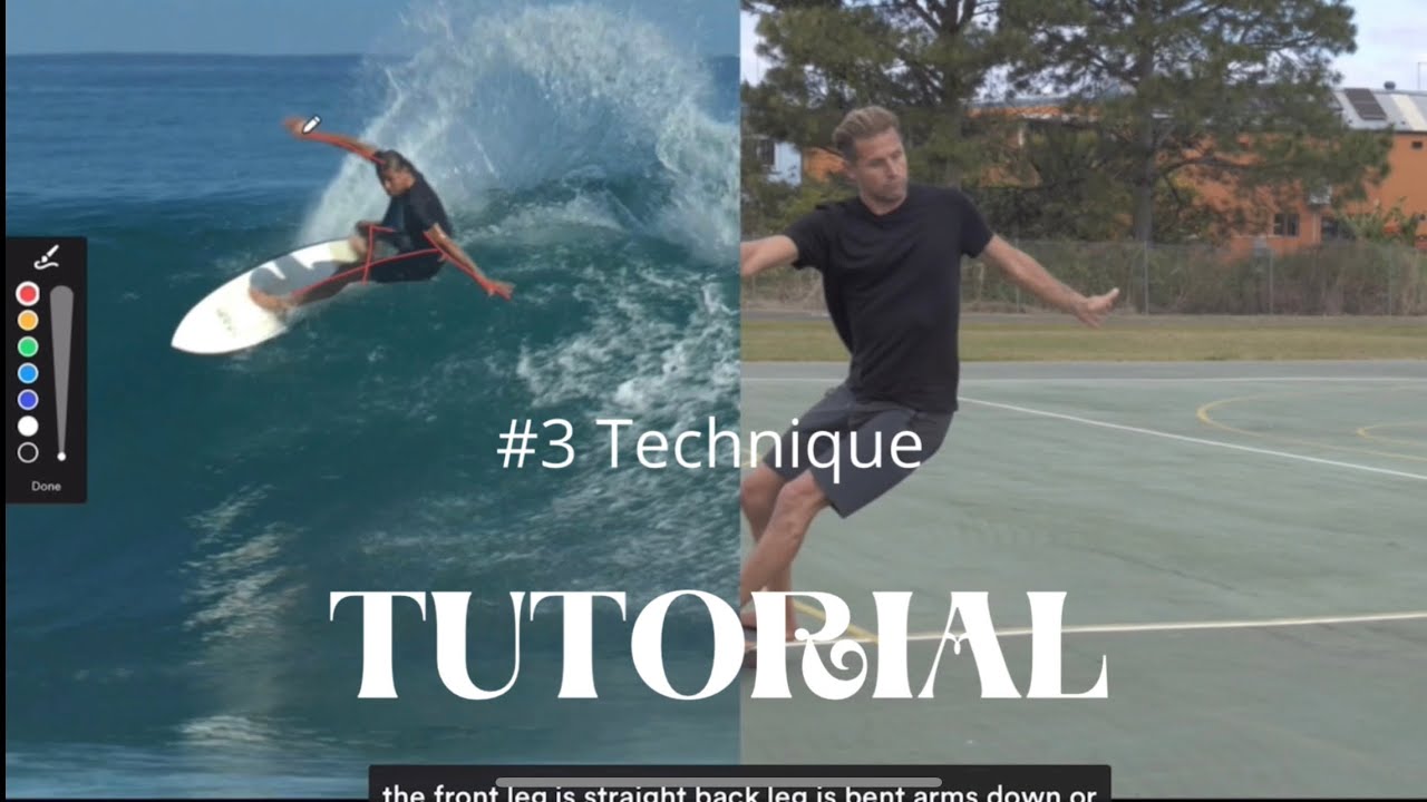 Surf Skate Training Practice for Open Face Carve