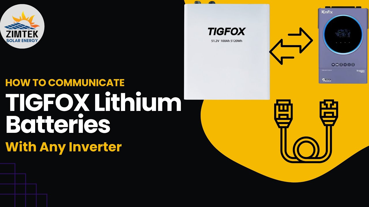 How to communicate TIGFOX Lithium batteries with any inverter