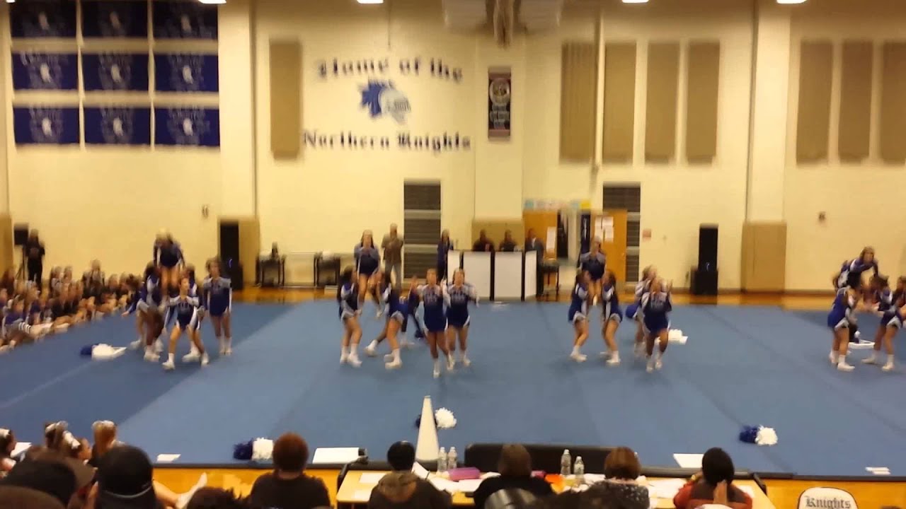 Hightstown Rams Varsity cheerleaders CVC 2014