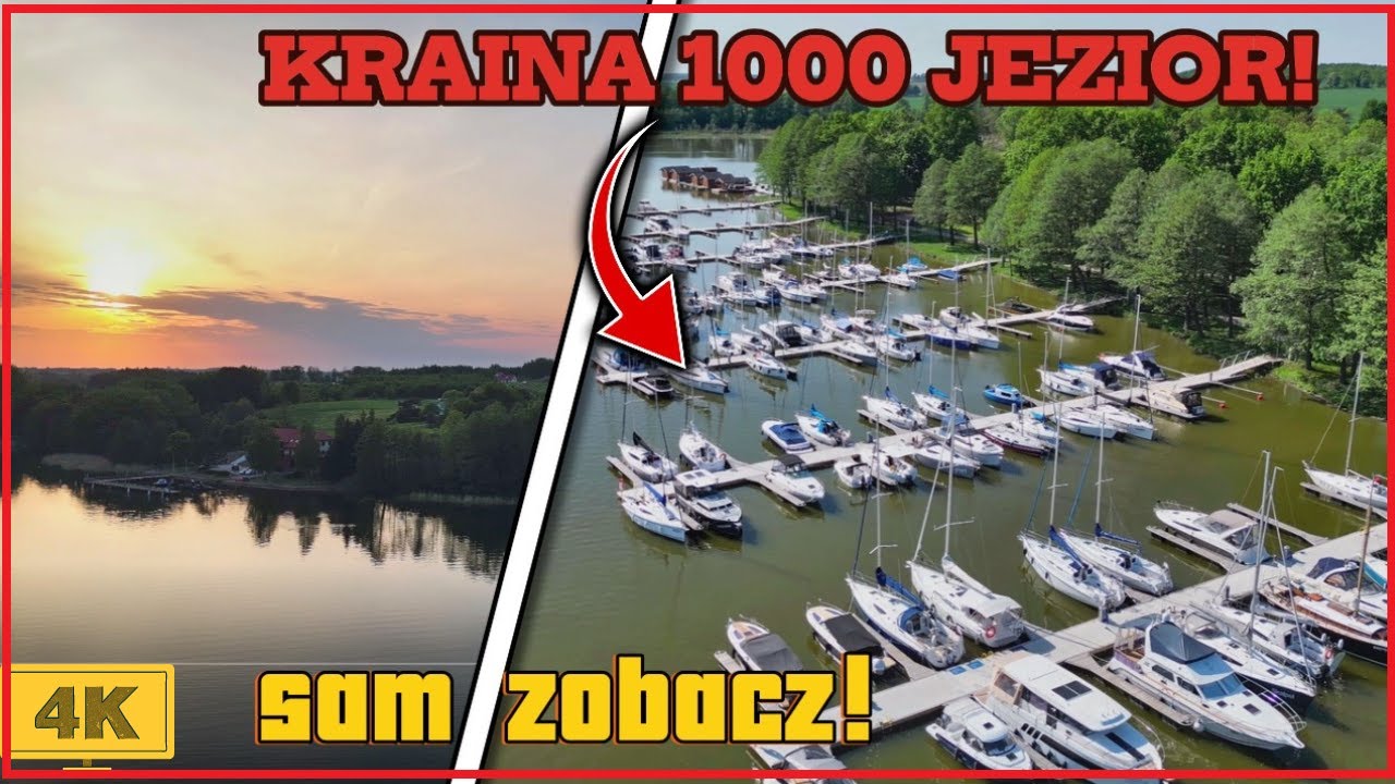 MAZURY 7 CUD NATURY! w 4K! z LOTU ptaka! NAJPIĘKNIĘJSZE miejsce w Polsce! (GIŻYCKO WILKASY)