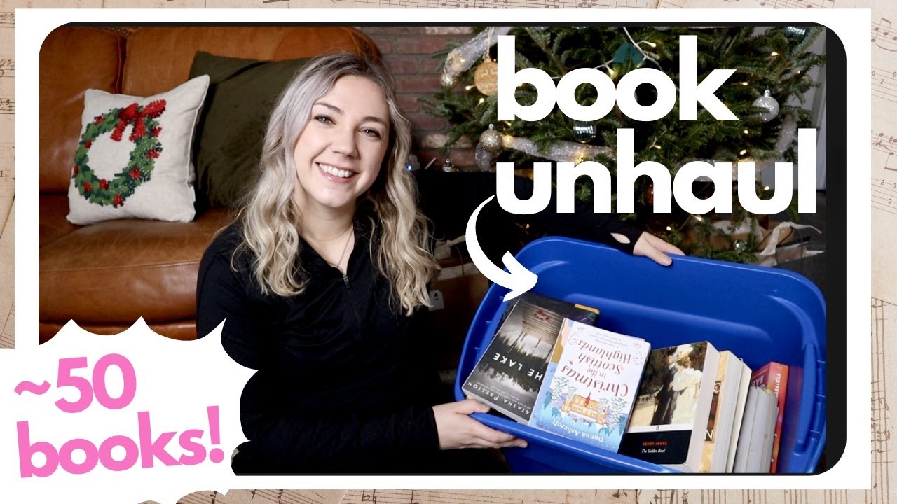Huge Book Unhaul! - Book Declutter - Getting Rid of ~50 Books *Bookmas Day 4*