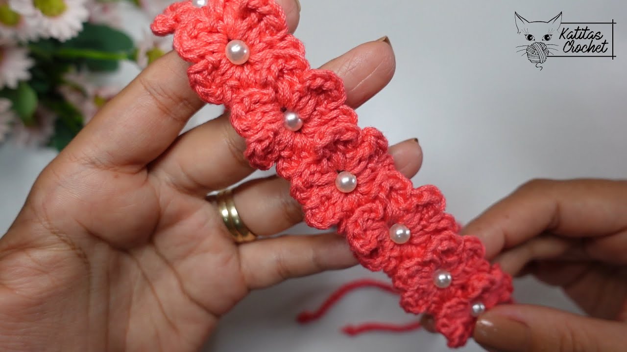 DIADEMA DE FLORES A CROCHET | PASO A PASO | FÁCIL Y RAPIDO