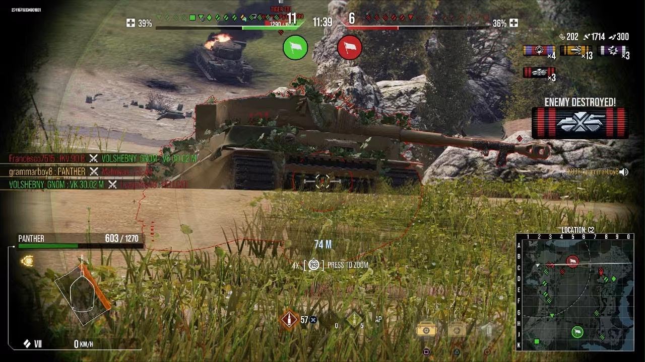 WoT Panther stalks a Tiger in Province