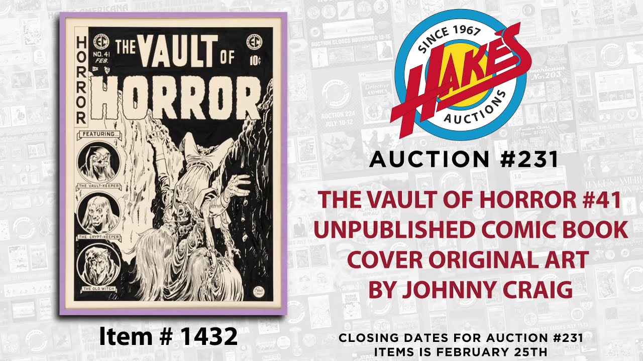 Hake's Auction 231 Original Art, February 2021!